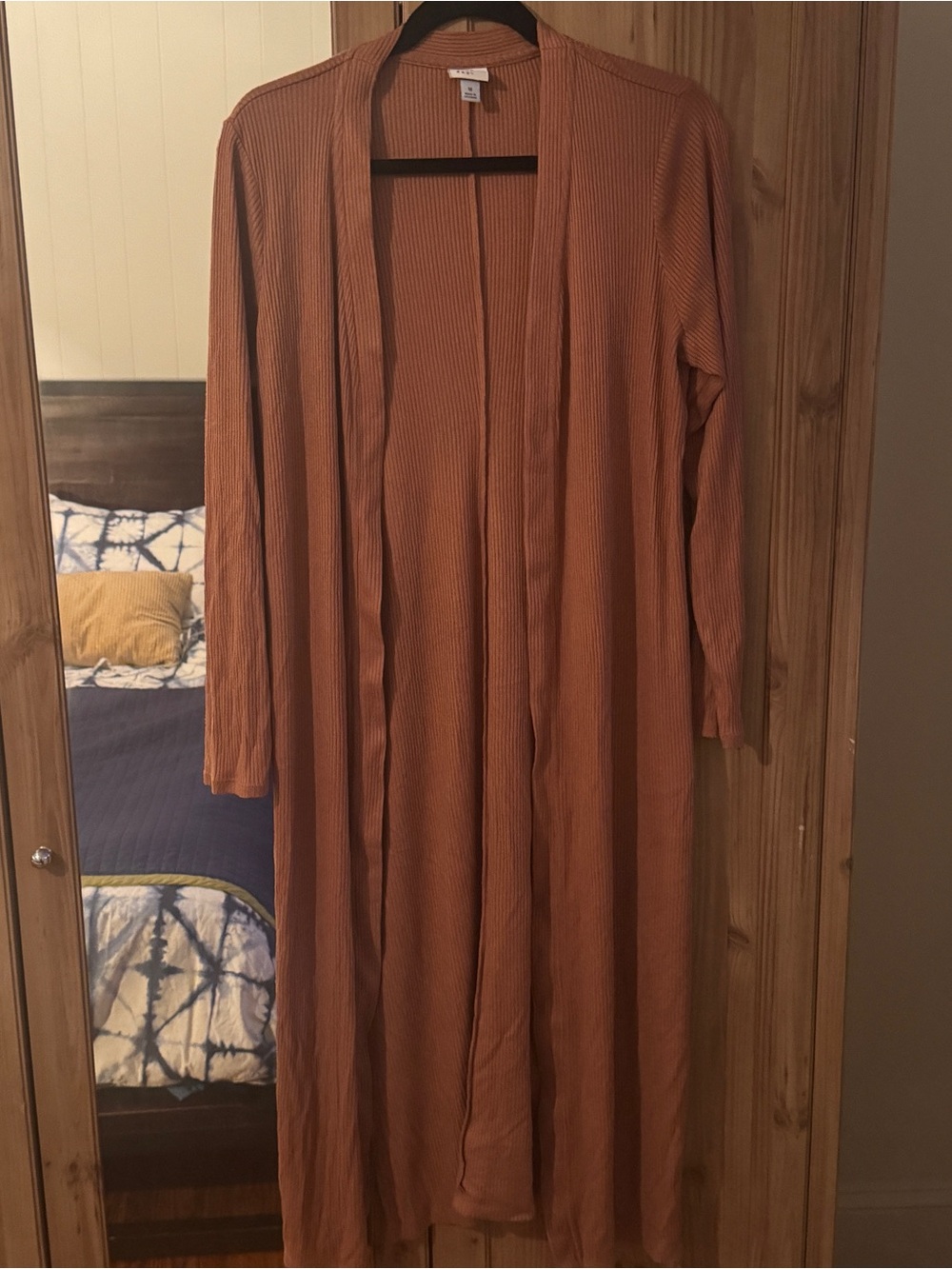 A new day - sweater duster clay brown size medium